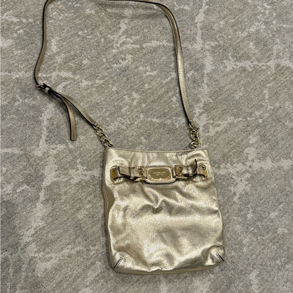 Michael Kors Gold Crossbody Bag